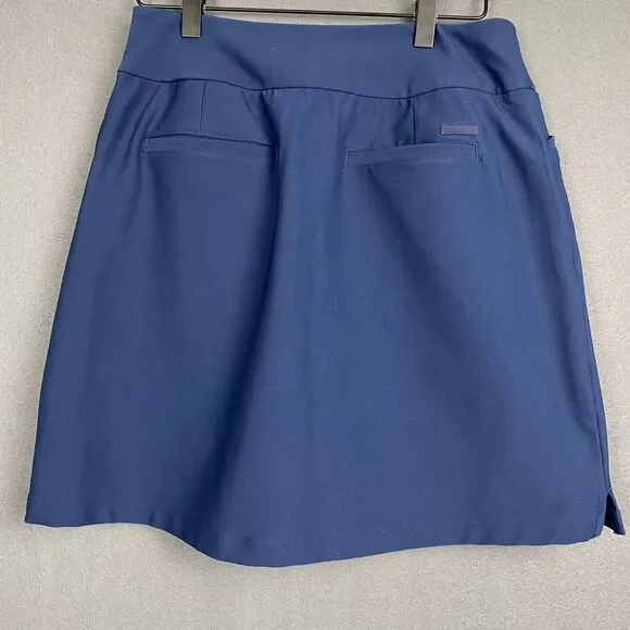 Adidas Golf Skirt Skort Women Size SL Navy 5 Pockets - Picture 2 of 11